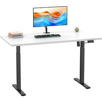 VCM my office Lona elektrisch höhenverstellbarer Schreibtisch weiß rechteckig, T-Fuß-Gestell schwarz 110,0 x 50,0 cm VCM my office Lona elektrisch höhenverstellbarer Schreibtisch weiß rechteckig, T-Fuß-Gestell schwarz 110,0 x 50,0 cm von VCM my office