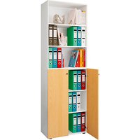 VCM my office Regalschrank 2XL Lona, 919153 buche, weiß 70,2 x 39,0 x 220,0 cm, 1 St. von VCM my office