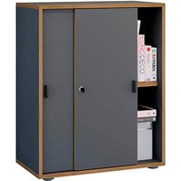 VCM my office Schiebetürenschrank Salia, 920733 anthrazit, honig-eiche 1 Fachboden 60,0 x 37,4 x 74,0 cm VCM my office Schiebetürenschrank Salia, 920733 anthrazit, honig-eiche 1 Fachboden 60,0 x 37,4 x 74,0 cm von VCM my office