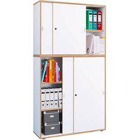 VCM my office Schiebetürenschrank Salia, 920807 honig-eiche, weiß 4 Fachböden 100,0 x 37,4 x 182,7 cm VCM my office Schiebetürenschrank Salia, 920807 honig-eiche, weiß 4 Fachböden 100,0 x 37,4 x 182,7 cm von VCM my office