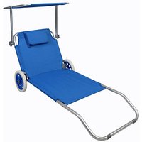 VCM Sonnenliege blau Stahl VCM Sonnenliege blau Stahl von VCM