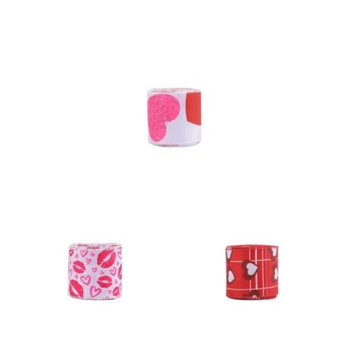 2/3 STK Verpackungsband, exquisite Handwerkskunst, schöne Handarbeit, beliebte romantische Spitzendekoration for Valentinstag FüR Diy-Projekte, Handarbeiten(Mix B 3pcs) von VCSZYAFX