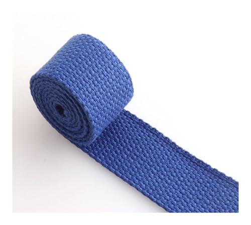 Baumwollgurtband, mehrere Farben, blau, 25 mm, Hundehalsband, Gurtband for Taschen, Schlüsselanhänger, Geldbörsengurt FüR Diy-Projekte, Handarbeiten(B) von VCSZYAFX