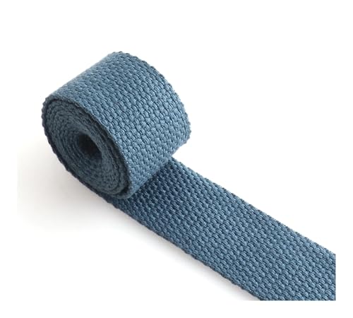 Baumwollgurtband, mehrere Farben, blau, 25 mm, Hundehalsband, Gurtband for Taschen, Schlüsselanhänger, Geldbörsengurt FüR Diy-Projekte, Handarbeiten(F) von VCSZYAFX