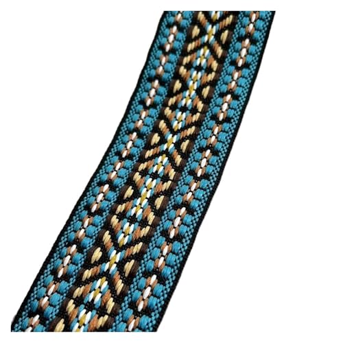 Gewebtes Jacquardband mit geometrischem Totem, blau for Kleidungsaccessoires, 10 Yards, 5 cm breit FüR Diy-Projekte, Handarbeiten Gewebtes Jacquardband mit geometrischem Totem, blau for Kleidungsaccessoires, 10 Yards, 5 cm breit FüR Diy-Projekte, Handarbeiten von VCSZYAFX