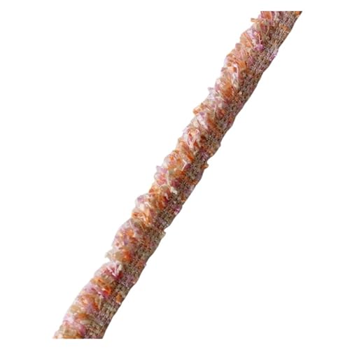 Gurtband 2 Yard 2 cm Tweed Fransenbesatz Gemischte Quaste Trimmen Nähzubehör for Kleidungsstück DIY Vintage Trimmen FüR Diy-Projekte, Handarbeiten(Orange (1.5cm) von VCSZYAFX