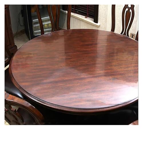 Tischfolie Durchsichtig Round Tablecloth Transparent Soft Glass Table Mat PVC Waterproof Oilproof Plate Living Room Kitchen Table Cloth Home Decor FüR Wohnzimmertisch Restaurant(Color-01,Diameter 150c Tischfolie Durchsichtig Round Tablecloth Transparent Soft Glass Table Mat PVC Waterproof Oilproof Plate Living Room Kitchen Table Cloth Home Decor FüR Wohnzimmertisch Restaurant(Color-01,Diameter 150c von VCSZYAFX