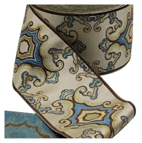 Trim Vorhang dekorative Tasche Gürtel Jacquard 9 cm breit Gurtband DIY Band Schnur Streifen FüR Diy-Projekte, Handarbeiten(3) von VCSZYAFX