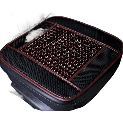 VCSZYAFX Sommer Autositzkissen Sitzstütze Auto Taille Atmungsaktive Holzperlen Einzelrückenkissen Dickes Kissen(Style1) von VCSZYAFX
