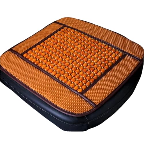 VCSZYAFX Sommer Autositzkissen Sitzstütze Auto Taille Atmungsaktive Holzperlen Einzelrückenkissen Dickes Kissen(Style2) von VCSZYAFX