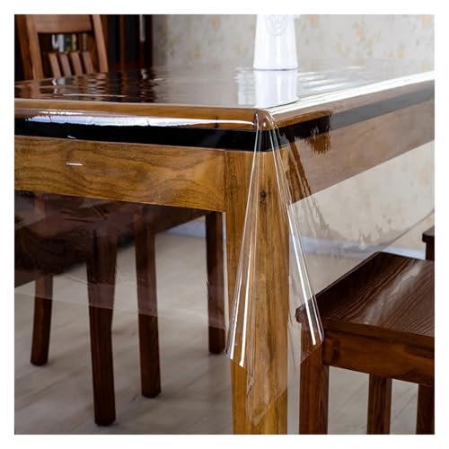 VCSZYAFX Tischfolie Durchsichtig Table Mat Rectangular PVC Tablecloth Rug Waterproof Scratch-Resistant Transparent Table Cover for Home Kitchen Dining Room FüR Wohnzimmertisch Restaurant(Color-09) von VCSZYAFX