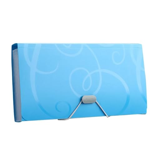 Expanding File Folder, Aktenordner-Organizer aus Kunststoff, erweiterbar, A6, Blau, 175 x 110 x 25 mm Expanding File Folder, Aktenordner-Organizer aus Kunststoff, erweiterbar, A6, Blau, 175 x 110 x 25 mm von VDCVADKYE