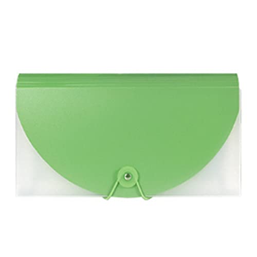 Expanding File Folder, Erweiterbarer Akkordeon-Aktenordner mit Ständer, 13 Taschen, 13,5 x 26,2 cm, mehrfarbig(Green) von VDCVADKYE
