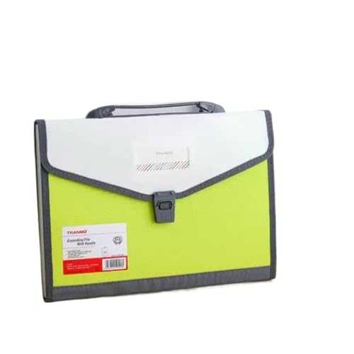 Expanding File Folder, Fächermappe, 13 Fächer, A4, großes Fassungsvermögen, mehrfarbig(Green) von VDCVADKYE