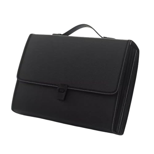 Expanding File Folder, Fächermappe A4, 26 Fächer, mit Verschlussschnalle, mehrfarbig(Black) von VDCVADKYE
