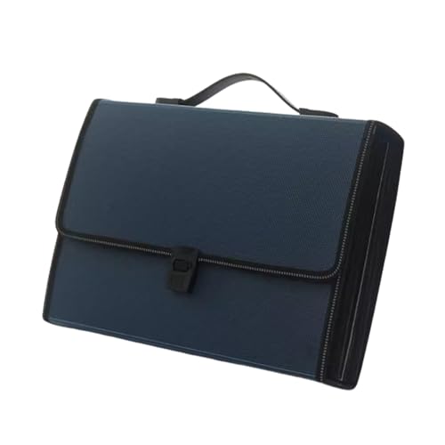 Expanding File Folder, Fächermappe A4, 26 Fächer, mit Verschlussschnalle, mehrfarbig(Blue) von VDCVADKYE