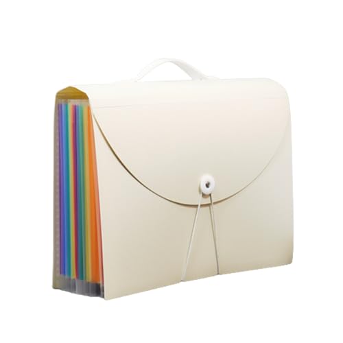 Expanding File Folder, Fächermappe A4 mit Griff, mehrfarbig(Yellow) von VDCVADKYE