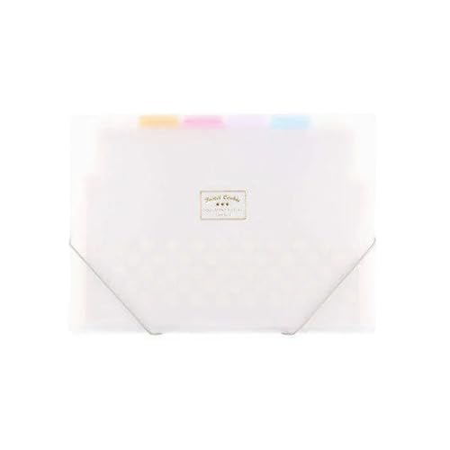Expanding File Folder, PP Fächermappe A4 8 Lagen Multicolor(White) von VDCVADKYE