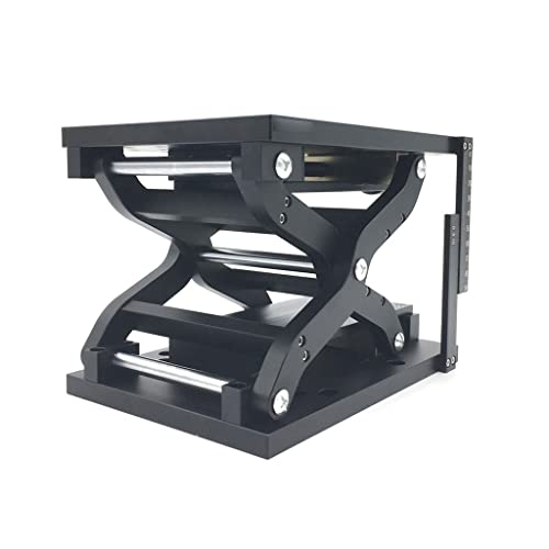 Getriebe Linearer Trimmschlitten Tisch, Z-Achsen-Scheren-Handschiebetisch, vertikale Hebeplattform, linearer Bühnenhub 30 kg(HTZ120 60mm Stroke) von VDCVADKYE