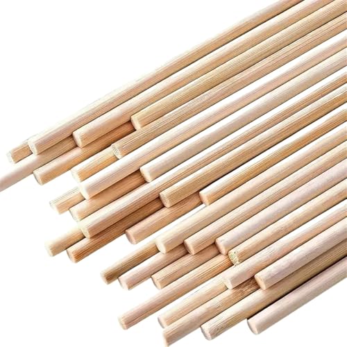 Holzdübelstangen, 4 mm Holzstäbe, Bastelmaterialien, 100 oder 500 Stück(100pcs) von VDCVADKYE