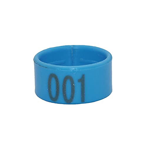 Hühnerbein Ringe， 100 Pcs 1.6/1.8/2,0 Cm Huhn Fuß Ring Tauben Identifikation Fuß Ring(Blue,1.6 cm) von VDCVADKYE