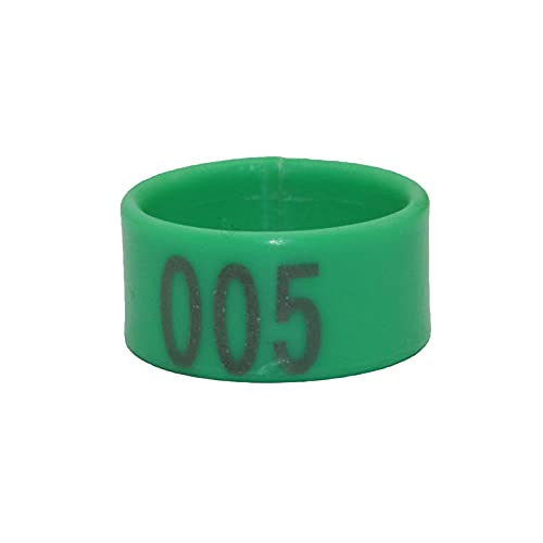 Hühnerbein Ringe， 100 Pcs 1.6/1.8/2,0 Cm Huhn Fuß Ring Tauben Identifikation Fuß Ring(Green,1.8 cm) von VDCVADKYE