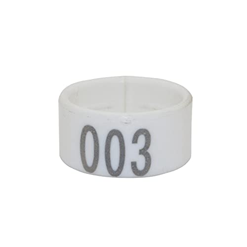 Hühnerbein Ringe， 100 Pcs 1.6/1.8/2,0 Cm Huhn Fuß Ring Tauben Identifikation Fuß Ring(White,1.6 cm) von VDCVADKYE