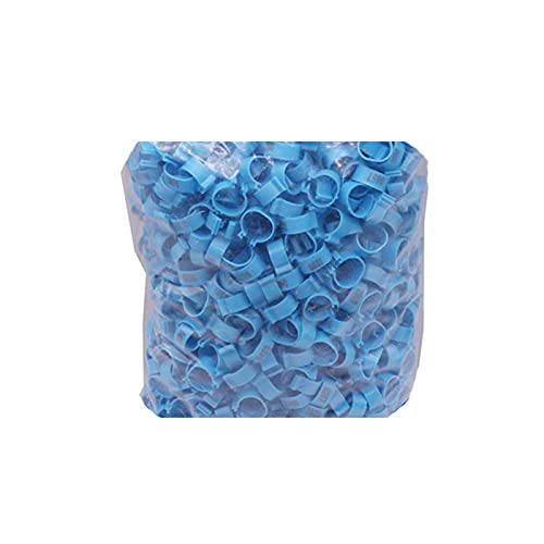 Hühnerbein Ringe， 100 Teile/los Innen Durchmesser 20Mm Huhn Fuß Ring Geflügel Bein Bands(Blue) von VDCVADKYE