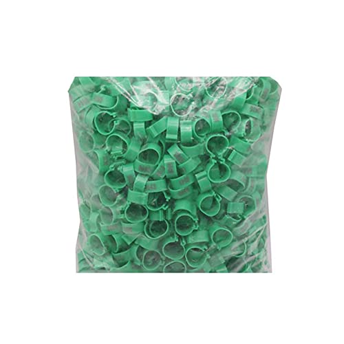 Hühnerbein Ringe， 100 Teile/los Innen Durchmesser 20Mm Huhn Fuß Ring Geflügel Bein Bands(Green) von VDCVADKYE