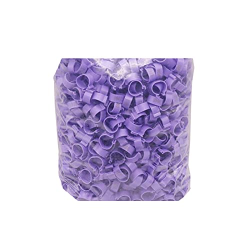 Hühnerbein Ringe， 100 Teile/los Innen Durchmesser 20Mm Huhn Fuß Ring Geflügel Bein Bands(Purple) von VDCVADKYE