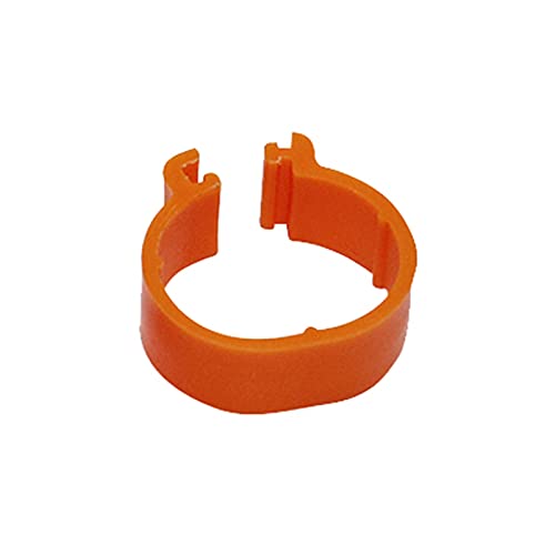 Hühnerbein Ringe， 210 Pcs Huhn Fuß Ring Innen Durchmesser 1,6 cm Kunststoff Schnalle Typ Clip Ringe(Gold) von VDCVADKYE