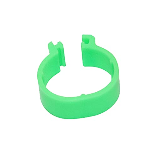 Hühnerbein Ringe， 210 Pcs Huhn Fuß Ring Innen Durchmesser 1,6 cm Kunststoff Schnalle Typ Clip Ringe(Green) von VDCVADKYE