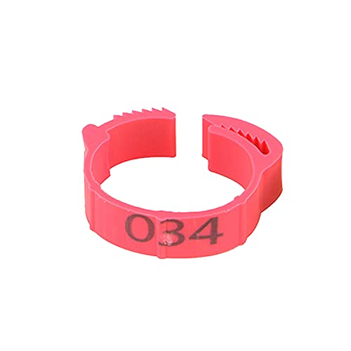 Hühnerbein Ringe， Verstellbare Hühnerfußringe, Innendurchmesser Größe 2~2,4 cm, flexible, einziehbare Fußringe(Pink) von VDCVADKYE