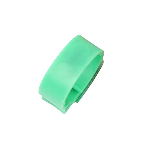 Hühnerbein Ringe， Verstellbarer Hühnerfußring ID 2,0~2,4 cm Nr. Anzahl Hühnergeflügel Flexible einziehbare Fußringe(Green) von VDCVADKYE