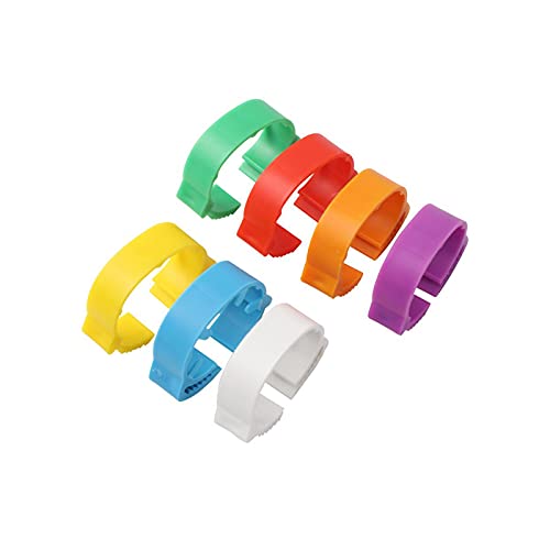 Hühnerbein Ringe， Verstellbarer Hühnerfußring ID 2,0~2,4 cm Nr. Anzahl Hühnergeflügel Flexible einziehbare Fußringe(Mix Color) von VDCVADKYE