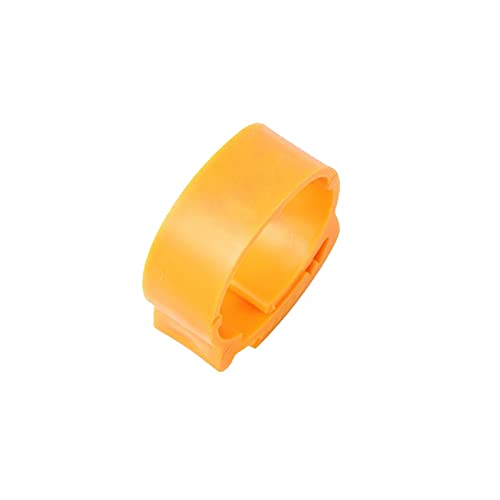 Hühnerbein Ringe， Verstellbarer Hühnerfußring ID 2,0~2,4 cm Nr. Anzahl Hühnergeflügel Flexible einziehbare Fußringe(Orange) von VDCVADKYE