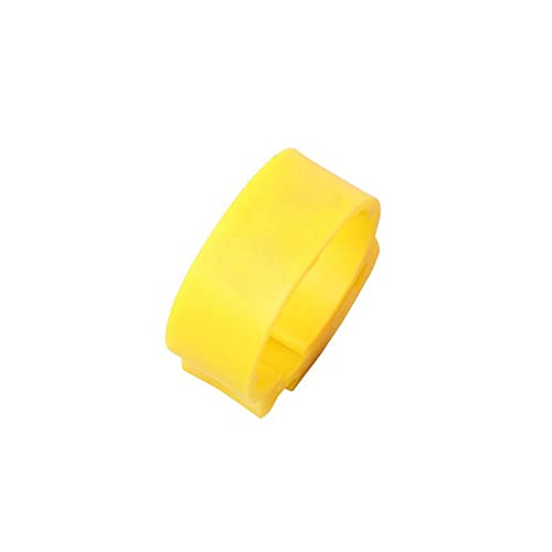 Hühnerbein Ringe， Verstellbarer Hühnerfußring ID 2,0~2,4 cm Nr. Anzahl Hühnergeflügel Flexible einziehbare Fußringe(Yellow) von VDCVADKYE