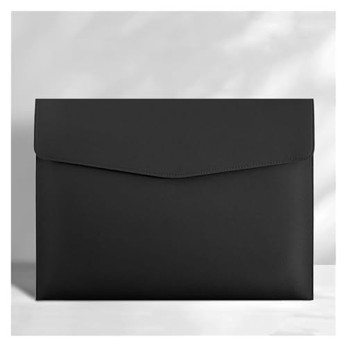 Lederumschlag Dokumententasche, 1pc Leder-Dokumentenhalter PU-Aktentaschen 240x330mm Mehrfarbig(Black) von VDCVADKYE