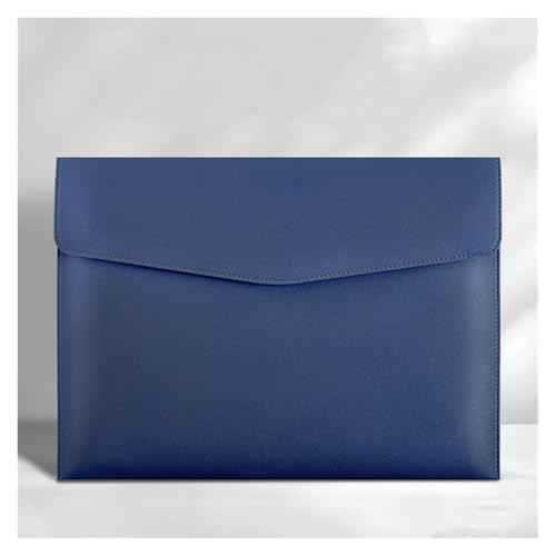 Lederumschlag Dokumententasche, 1pc Leder-Dokumentenhalter PU-Aktentaschen 240x330mm Mehrfarbig(Blue) von VDCVADKYE
