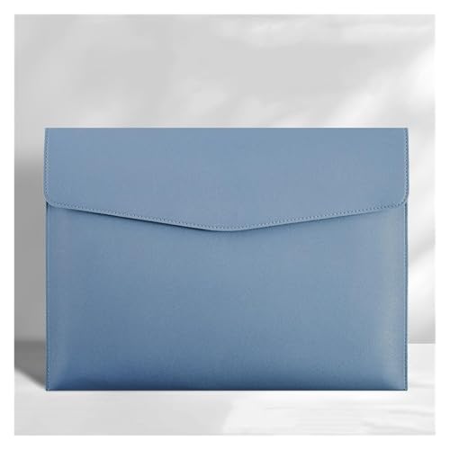 Lederumschlag Dokumententasche, 1pc Leder-Dokumentenhalter PU-Aktentaschen 240x330mm Mehrfarbig(Light Blue) von VDCVADKYE