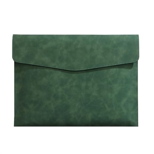 Lederumschlag Dokumententasche, A4 PU Leder Dokument Tasche Organizer Datei Halter 331x240mm Multicolor Pack Von 4(Green) von VDCVADKYE