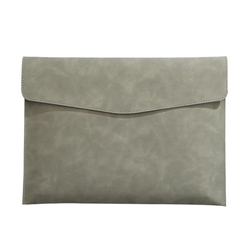 Lederumschlag Dokumententasche, A4 PU Leder Dokument Tasche Organizer Datei Halter 331x240mm Multicolor Pack Von 4(Grey) von VDCVADKYE