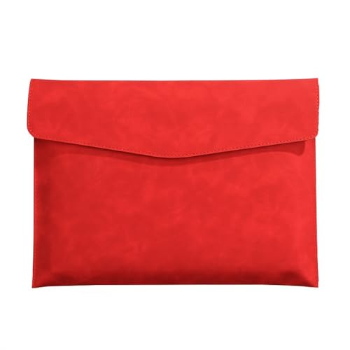 Lederumschlag Dokumententasche, A4 PU Leder Dokument Tasche Organizer Datei Halter 331x240mm Multicolor Pack Von 4(Red) von VDCVADKYE