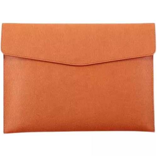 Lederumschlag Dokumententasche, Dokumentenhalter, Aktenordner, Organizer-Tasche aus PU-Leder – Braun, 330 x 247 mm von VDCVADKYE