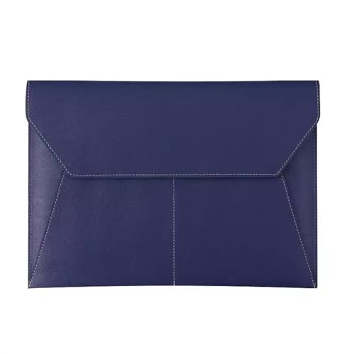 Lederumschlag Dokumententasche, Dokumentenhalter, Aktenordner, PU-Leder, 33 x 23,5 cm, mehrfarbig, 2 Stück(Blue) von VDCVADKYE