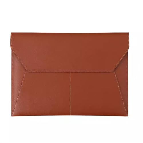 Lederumschlag Dokumententasche, Dokumentenhalter, Aktenordner, PU-Leder, 33 x 23,5 cm, mehrfarbig, 2 Stück(Brown) von VDCVADKYE