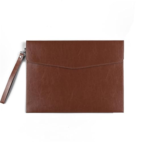 Lederumschlag Dokumententasche, Dokumentenhalter, Aktenordner, PU-Leder, 33 x 24 cm, mehrfarbig, 2 Stück(Dark Blue) von VDCVADKYE