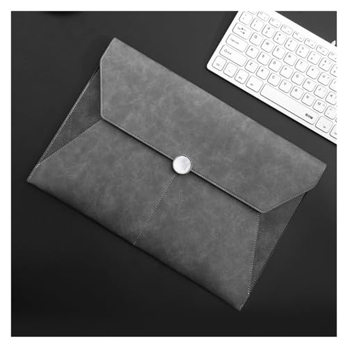 Lederumschlag Dokumententasche, Dokumententasche PU-Leder 235x352mm Mehrfarbig 2er-Pack(Grey) von VDCVADKYE