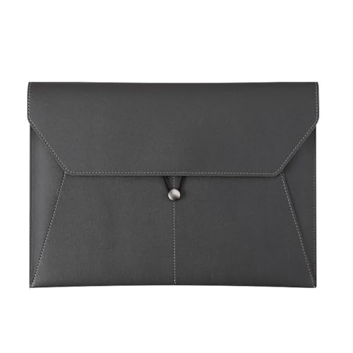 Lederumschlag Dokumententasche, Dokumententasche PU-Leder A4 Aktenordner Organizer 33x23,5cm Mehrfarbig 3er-Pack(Black) von VDCVADKYE