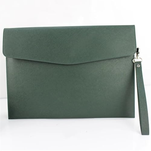 Lederumschlag Dokumententasche, Dokumententasche aus PU-Leder, mehrfarbig, 235 x 330 mm(Green) von VDCVADKYE